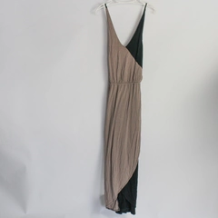 Mossimo Black and Brown Long A-Line Maxi Dress Women's Size XL