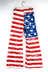 American Flag Stretchy Pajama Lounge Pants Women's Size Small