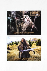 Lot of 2 Denny's Trading Cards The Hobbit An Unexpected Journey Radagast Thorin