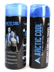 Lot of 2 Arctic Cool Instant Cooling Towels Blue Mesh 33"x12" New