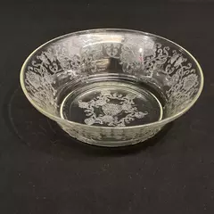 Vintage Hazel Atlas Florentine Clear 8" Bowl