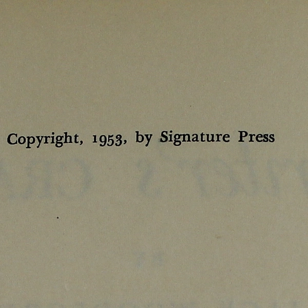 Writer's Cramp By Jack Woodford Copyright 1953 Signature Press Hardcover Novel