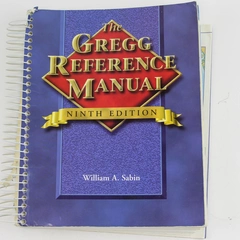 The Gregg Reference Manual 9th Edition by William A. Sabin Pre-Owned