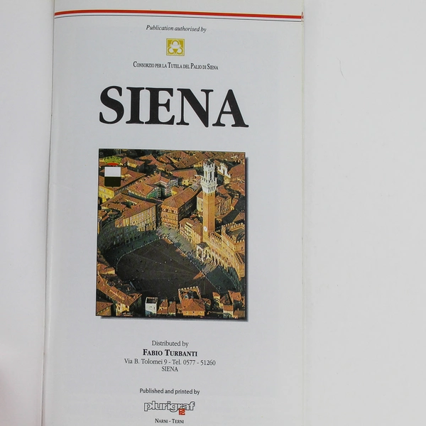 Siena Guide With Plan by Plurigraf Text by Stefania Belloni Paperback