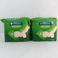 Lot of 2 Packs of 20 Medline FitRight OptiFit Briefs Extra Adult Size Small