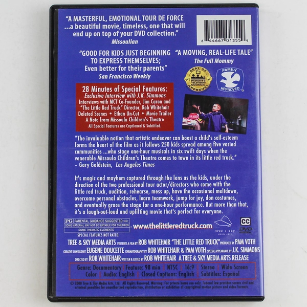 The Little Red Truck DVD 2008 Tree & Sky Media Arts Good Condition Untested