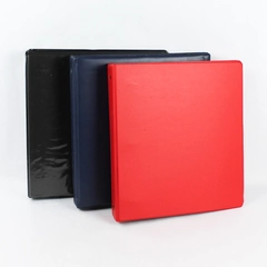 Lot of 3 Black Blue & Red 2" Three Ring Binders