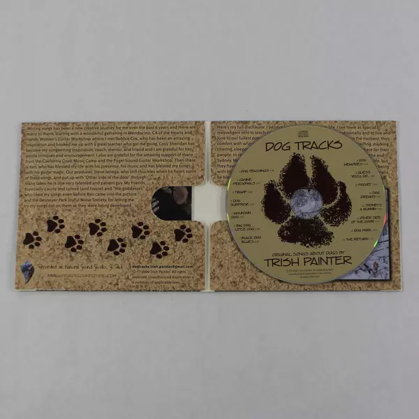 Dog Tracks Trish Painter 2009 Music CD Disc Folk Natural Sound Studio