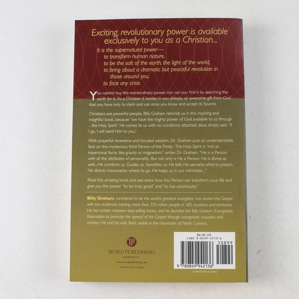Holy Spirit Activating God's Power in Your Life Billy Graham 2000 Paperback