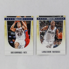 Lot of 2 2011-12 Panini NBA Hoops Cards Odom & Humphries Mavericks Nets