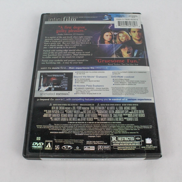 Final Destination 2 DVD 2003 New Line Home Entertainment AJ Cook Michael Landes