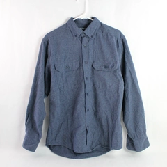 Wolverine Blue Long-Sleeved Button-Down Collared Shirt Men's Size Medium