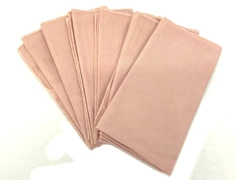 Lot of 6 Cloth Table Napkins Pink Fabric