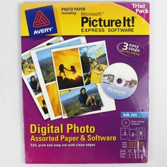 Avery Digital Photo Assorted Paper & Software Microsoft Picture It! Trial Pack S