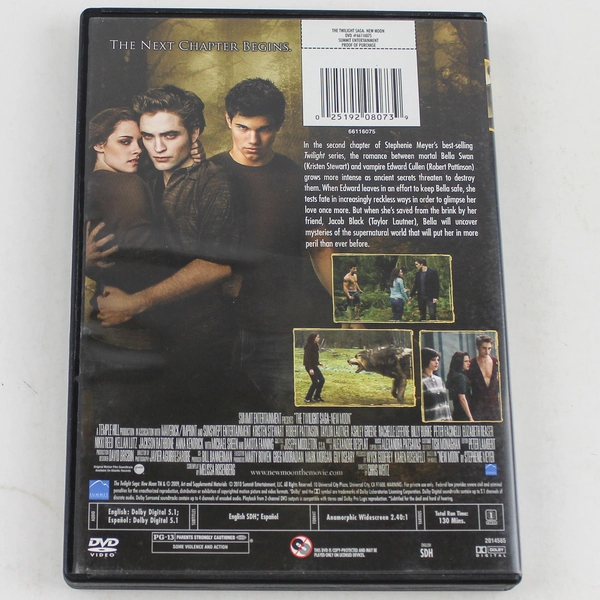 The Twilight Saga New Moon DVD Single Disc Edition Good Pre-Owned
