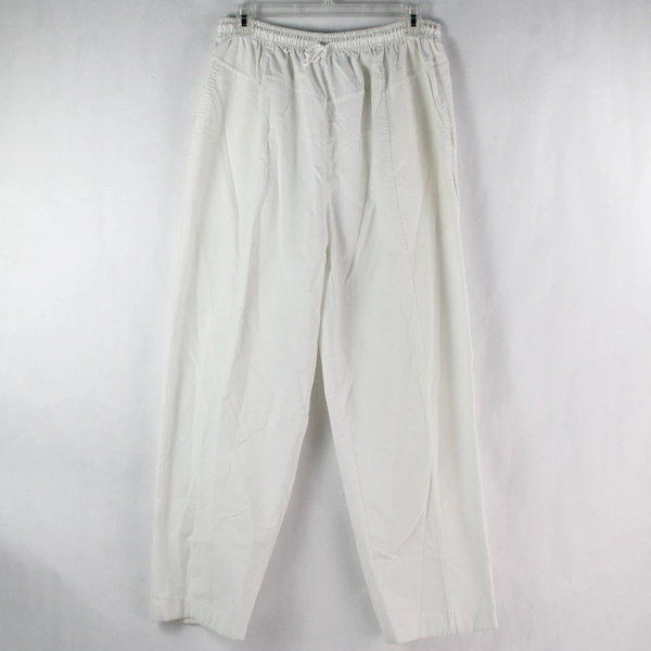 Alternating Currents White Drawstring Elastic Casual Pants Women's Size Large