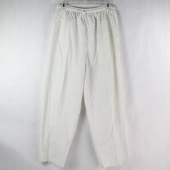 Alternating Currents White Drawstring Elastic Casual Pants Women's Size Large