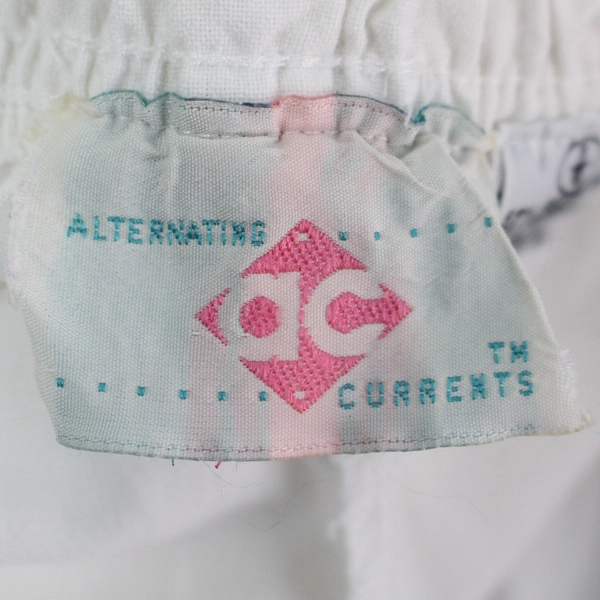 Alternating Currents White Drawstring Elastic Casual Pants Women's Size Large