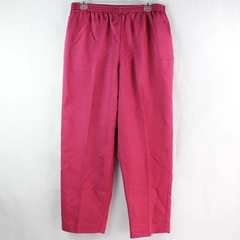 Alfred Dunner Magenta Pink Pull-On Elastic Waist Pants Women Size 16