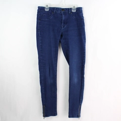 1822 Denim Cotton Blend Zipper Ankle Blue Skinny Jeans Women's Size 6