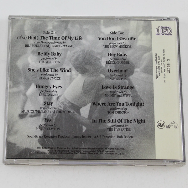 Dirty Dancing Motion Picture Soundtrack CD 1987 Vintage Pre-Owned Music