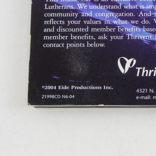 The Reason We Live CD by Thrivent Financial For Lutherans Pre-Owned