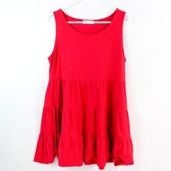 Zenana Red Short Sleeveless Dress Women's Size Large