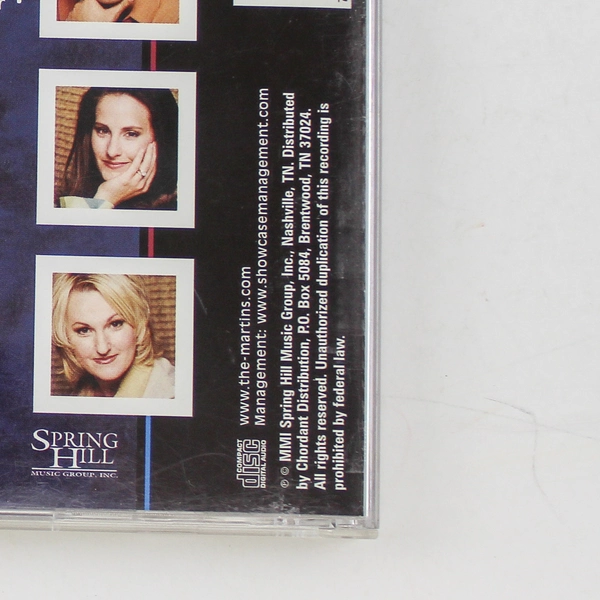 The Martins Glorify Edify Testify CD 2001 Spring Hill Music Good Condition