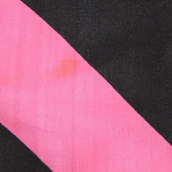 Vintage Ben Goldman Silk Scarf Wrap Shawl Pink Stripes 43.5" Pre-owned