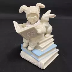 1997 Dept 56 Snowbabies B Is For Bunny Music Box Here Comes Peter Cottontail