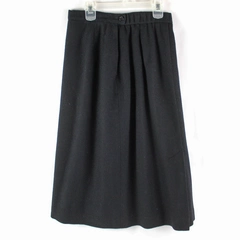 Koret Career Women's Size 12 Black Wool Midi Pencil Skirt Pre-Owned