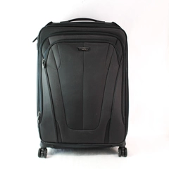 Large Samsonite Dark Gray Rolling Travel Suitcase Luggage Extendable Handle