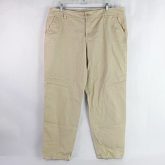 Liz Claiborne Flat Front Khaki Pants Women's 36W x 28L