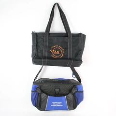 Lot of 2 Yamhill County Auction Insulted Cooler Bag And Medium Size Tote Bag
