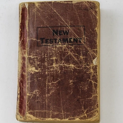 Vintage New Testament Mini Book David C. Cook Worn Cover Collectible