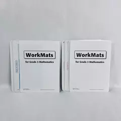 Lot of 2 MacMillan McGraw-Hill WorkMats for Grade 3 Math Learning Tool