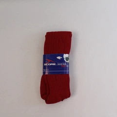 Score Red Soccer Socks King 10-13 Nylon Elastic Blend NWT Made in Mexico