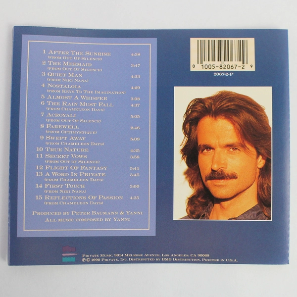 Reflections of Passion Audio CD Disc By Yanni 1990 Private Music Compilation
