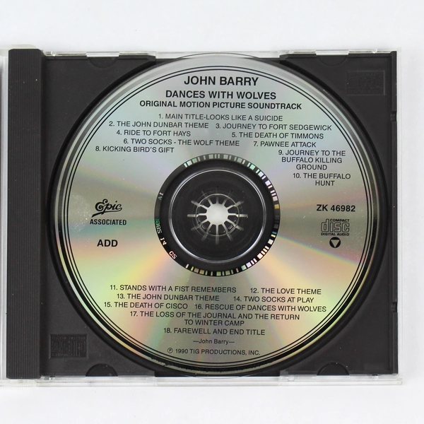 Dances With Wolves Original Motion Picture Soundtrack Music Audio CD Disc 1990