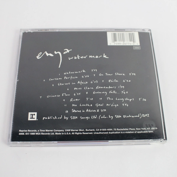 Enya Watermark Audio CD 1988 WEA Reprise Records SBK Reissue 9 26774-2