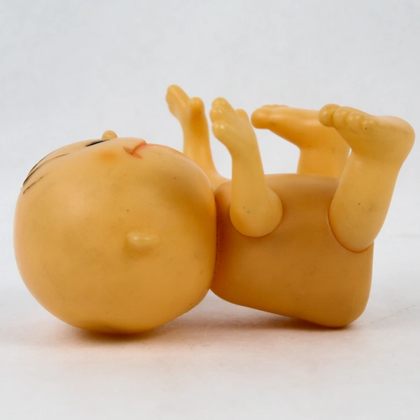 Vintage 1980s Sterling Drug Diaparene Promo Posable Spokes Baby Doll 6.5" Flawed
