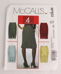 McCall's M5523 DD 12-18 Knee Length Skirt Sewing Pattern 4 Designs Uncut
