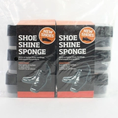 2 Sets of 3 New Sealed Shoe Shine Sponges Shoe Care and Maintenance