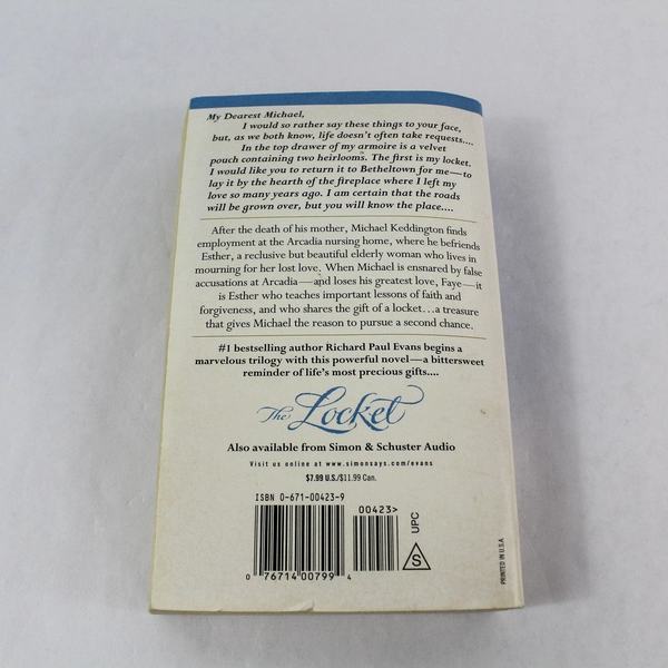 The Locket by Richard Paul Evans Paperback Novel 1998 First Edition Good