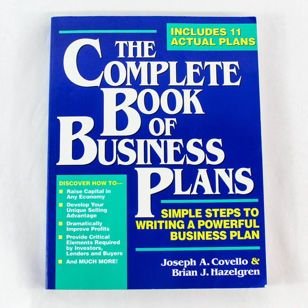 The Complete Book of Business Plans 11 Actual Plans Good Condition