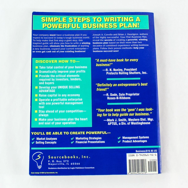 The Complete Book of Business Plans 11 Actual Plans Good Condition