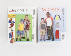 Lot of 2 McCalls Children Sewing Patterns Boys Age 7-14 M7379 M6099
