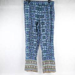 C&C California Blue Paisley-Patterned Lounge Pants Women's Size Medium