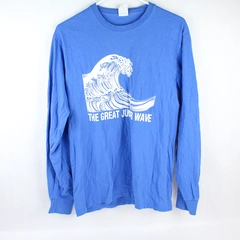 Port & Company The Great Junior Wave Blue Long-Sleeved T-Shirt Adult Medium