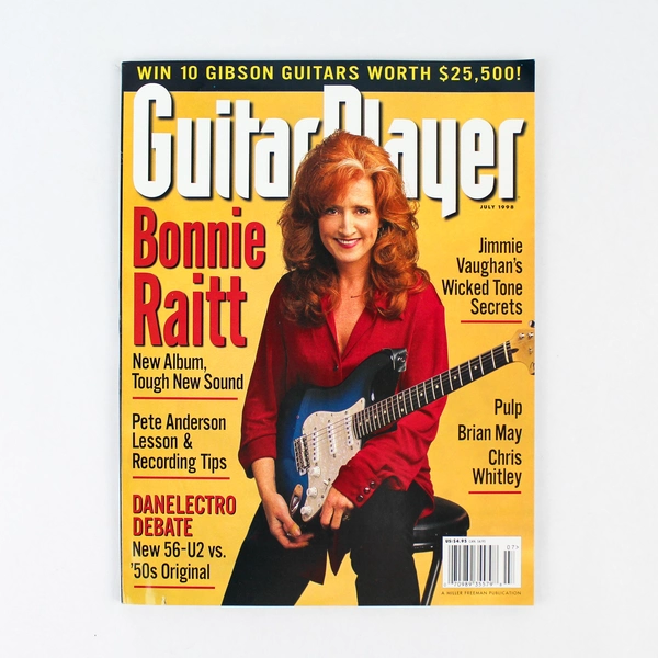 Guitar Player Magazine Vintage July 1998 Bonnie Raitt